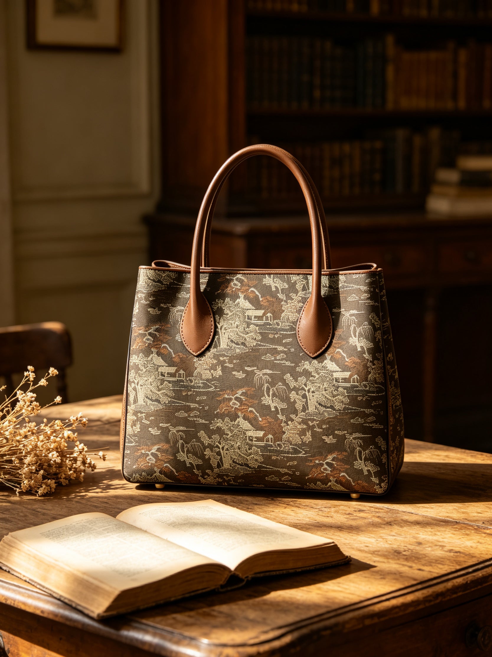 Landscape Leather Tote