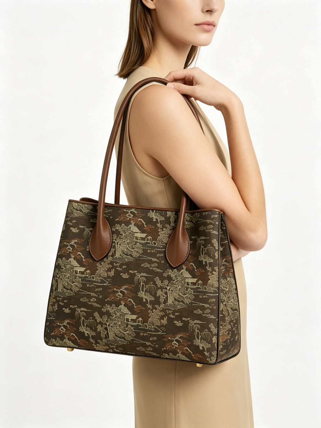 Landscape Leather Tote