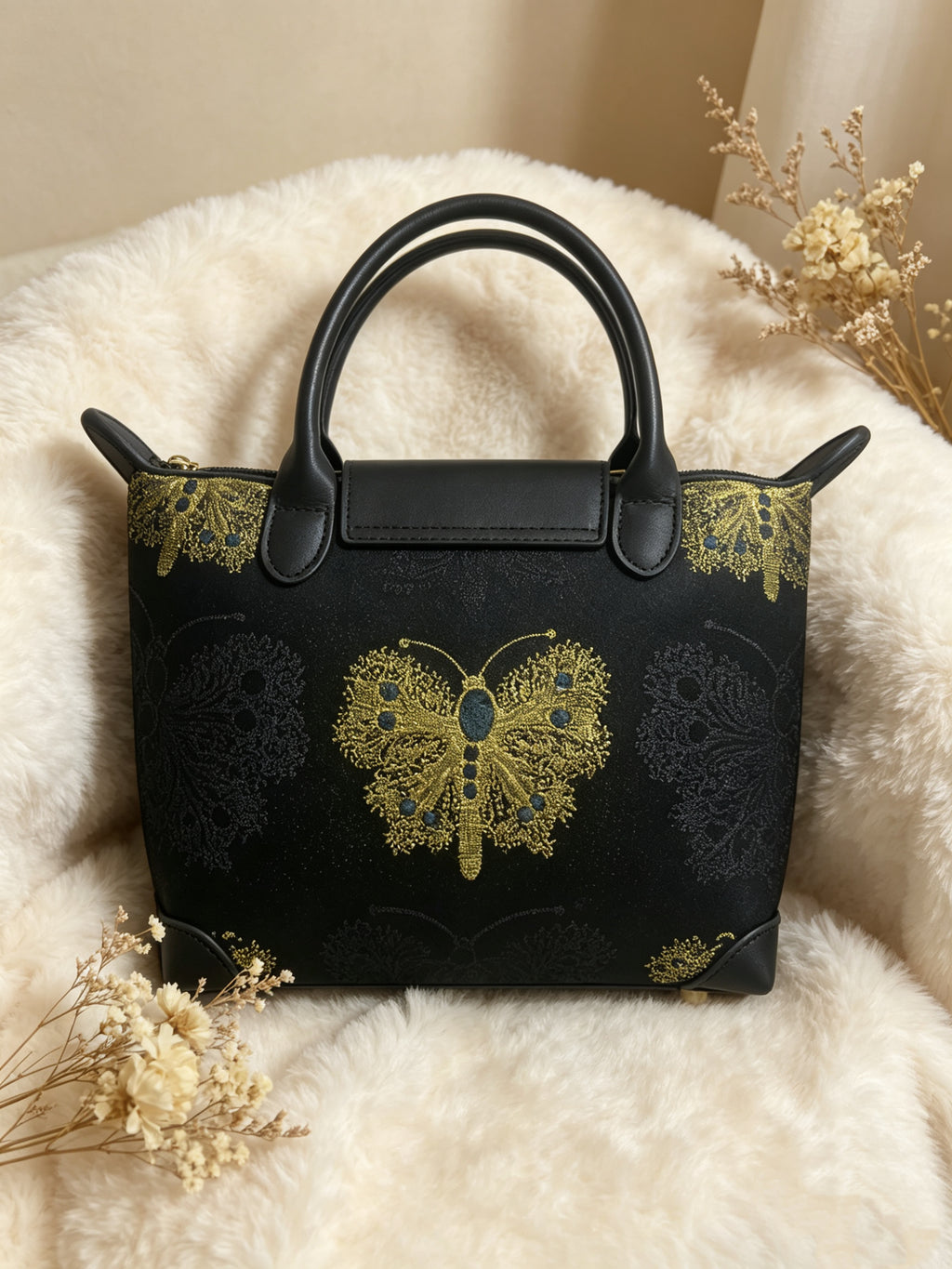 Golden Butterfly Noir