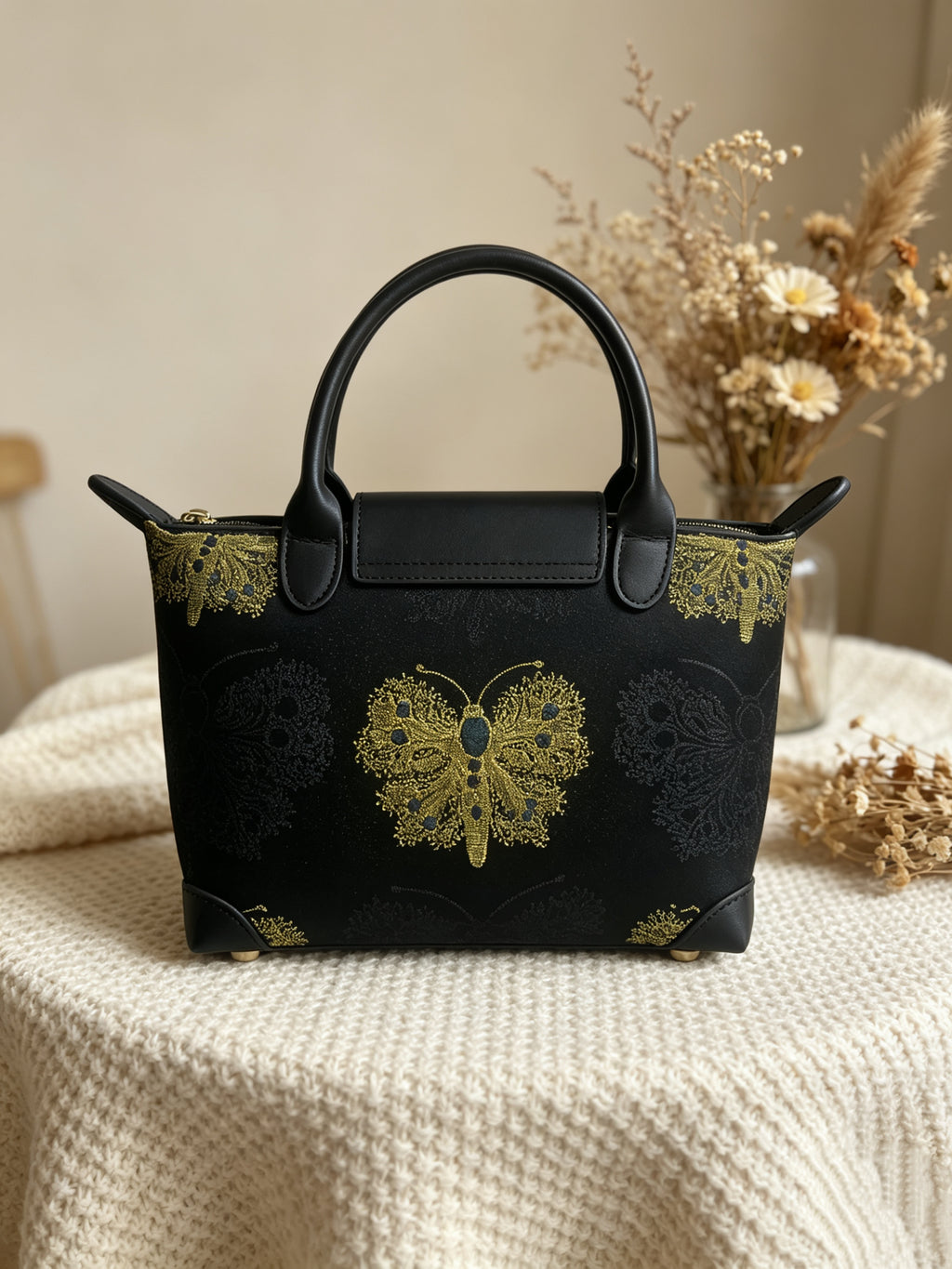 Golden Butterfly Noir