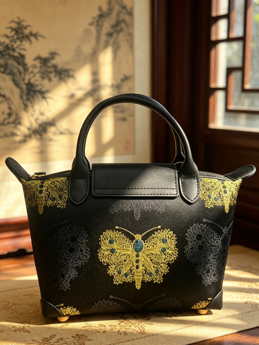 Golden Butterfly Noir