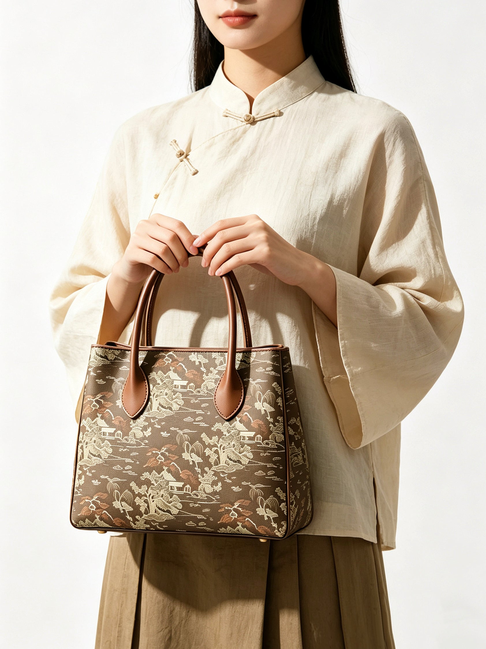 Landscape Leather Tote