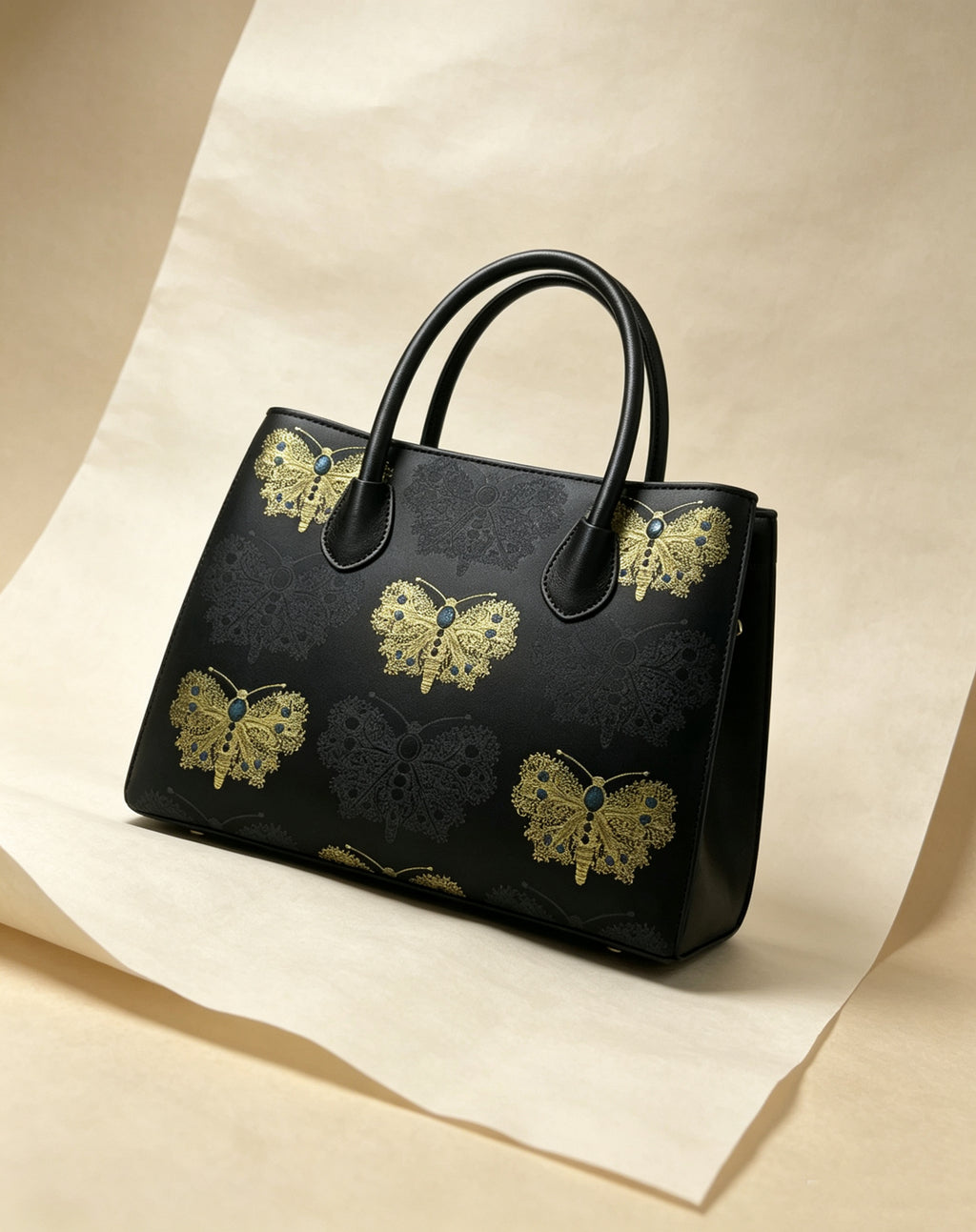 Golden Butterfly Noir