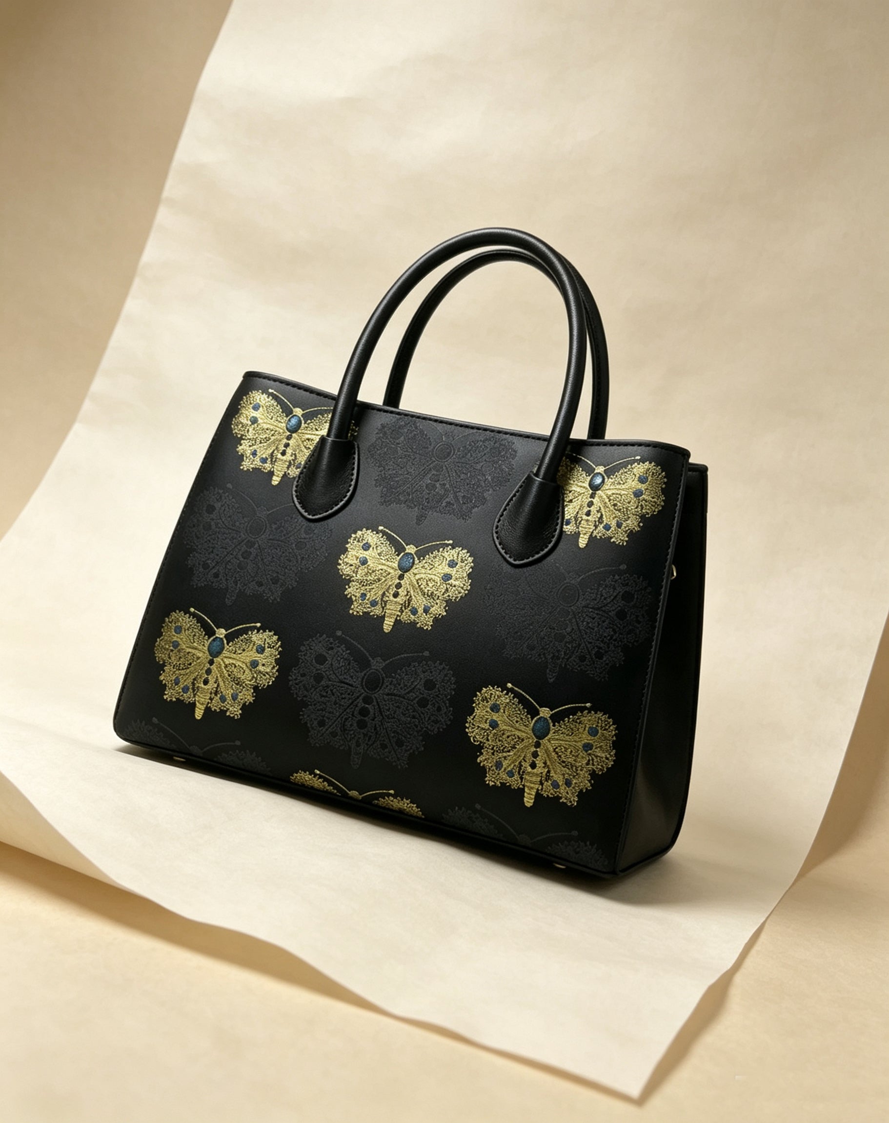 Golden Butterfly Noir