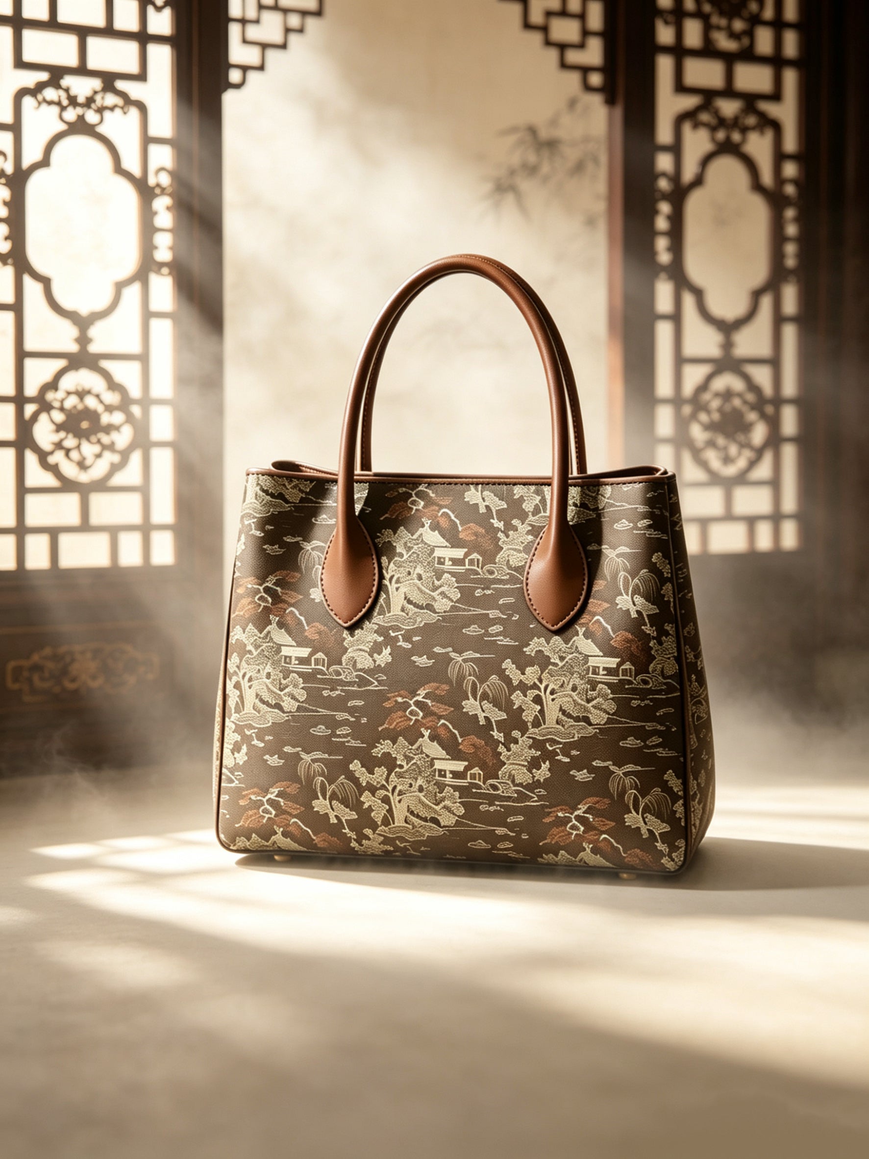 Landscape Leather Tote